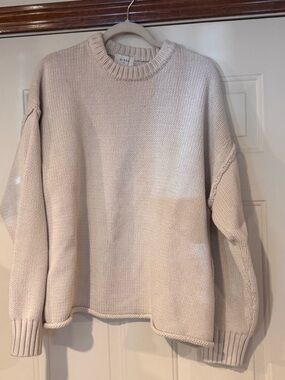 DISSH Roy Cream Knit Crewneck Pullover